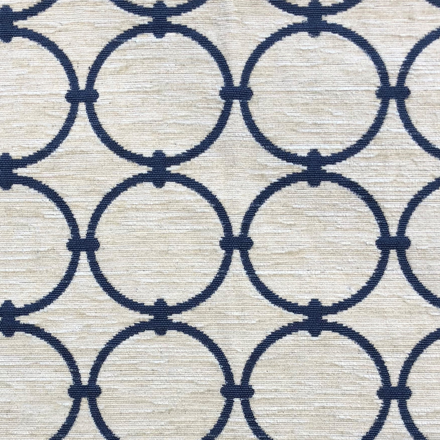 Plutus Object Lens Blue and Beige Luxury Throw Pillow