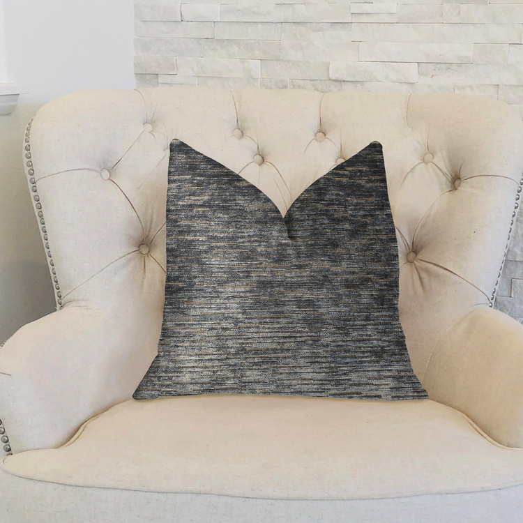 Plutus Lavish Touch Blue Luxury Throw Pillow