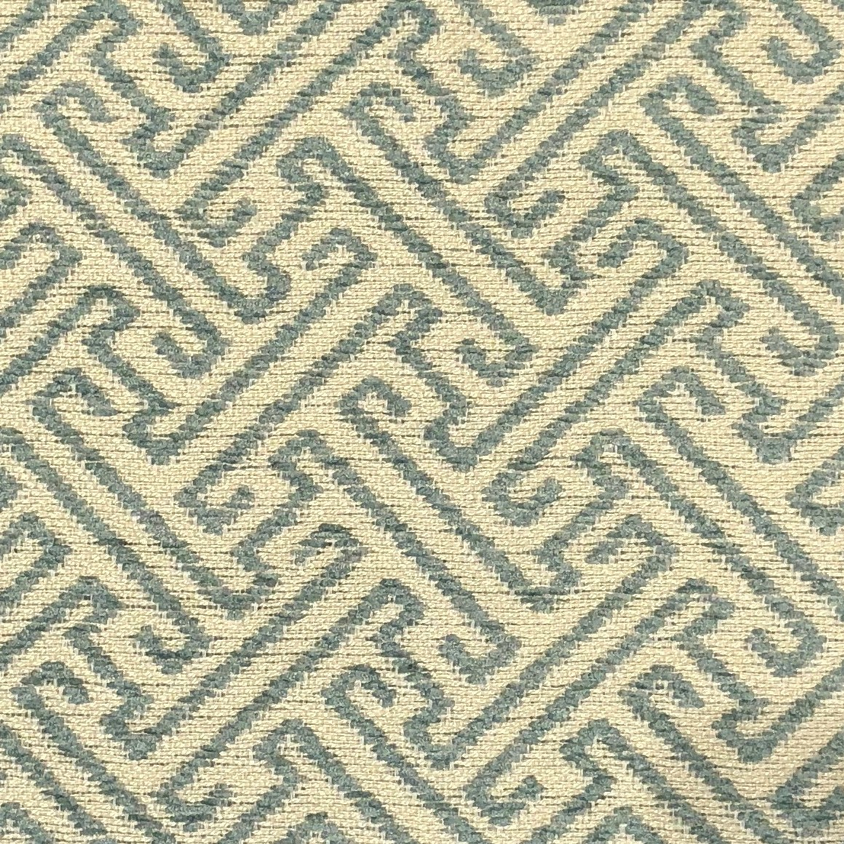 Plutus Alpine Maize Blue and Beige Luxury Throw Pillow