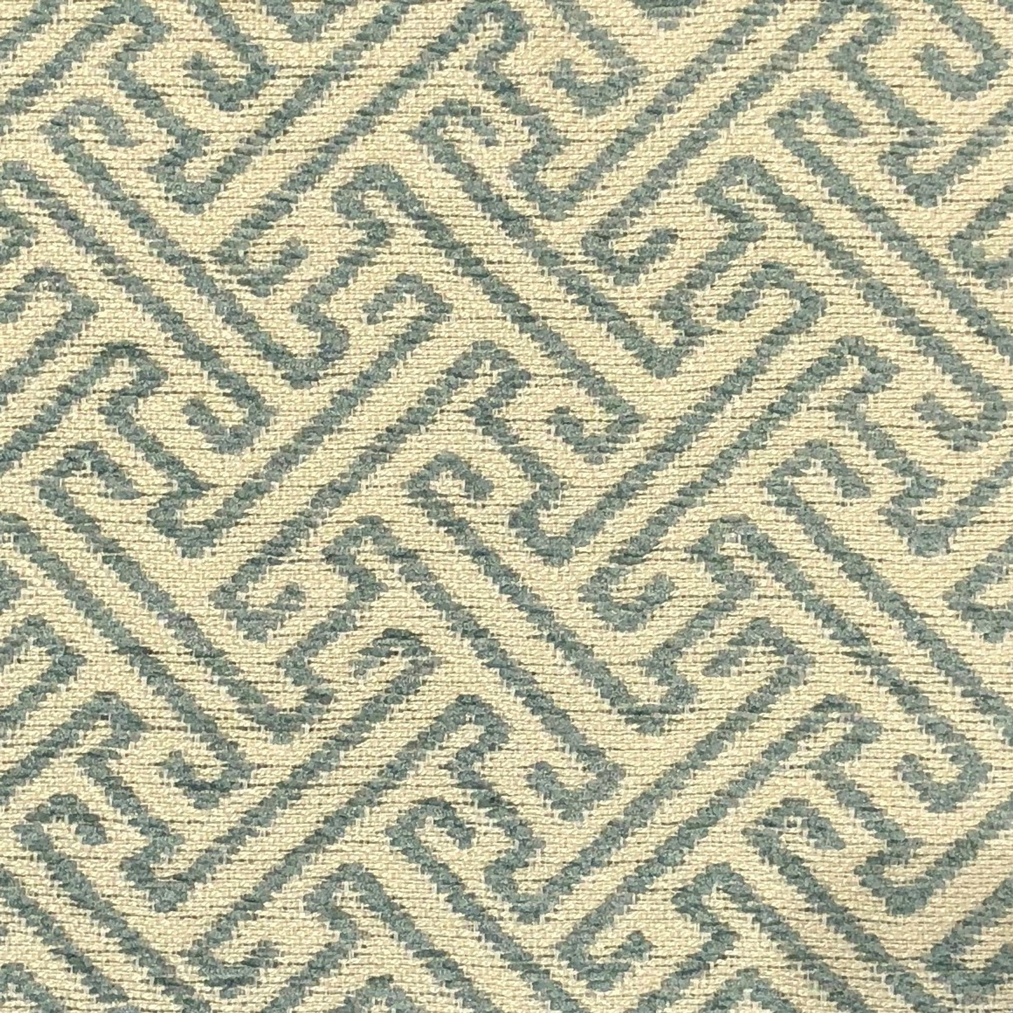 Plutus Alpine Maize Blue and Beige Luxury Throw Pillow