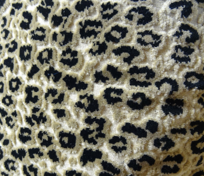 Plutus Wild Cheetah Taupe and Black Handmade Luxury Pillow