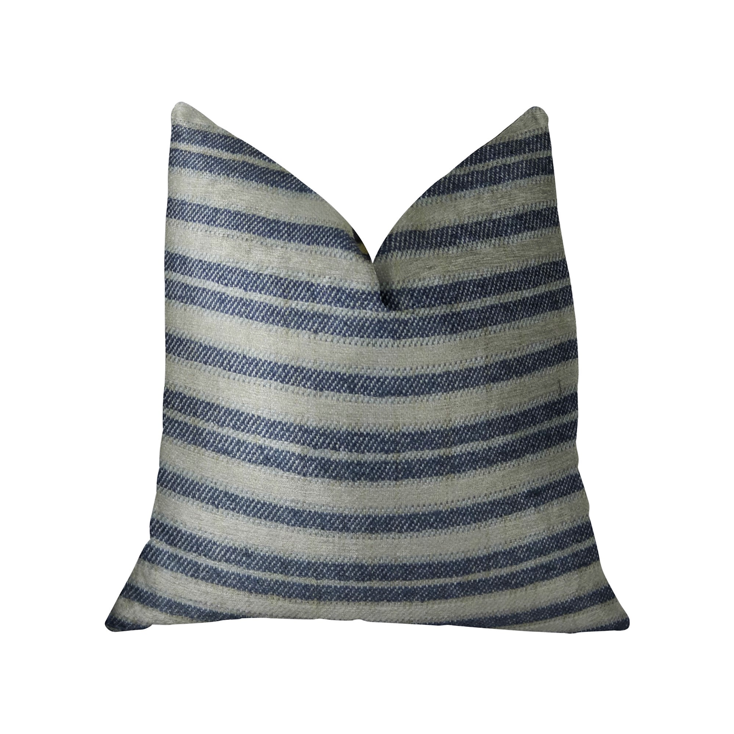 Plutus by Meadow Navy and Cream Handmade Luxury Pillow