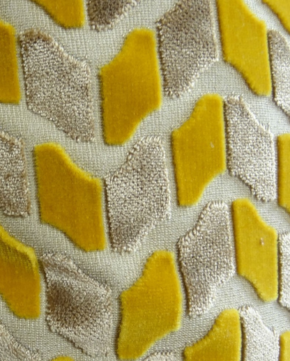 Plutus Gold Snow Copper and Taupe Handmade Luxury Pillow