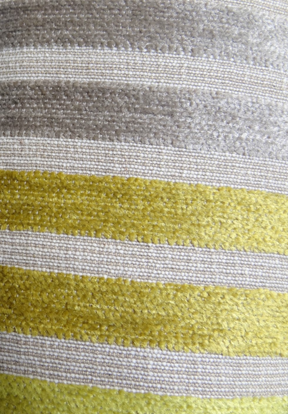 Plutus Kaleva Lime and Gray Handmade Luxury Pillow
