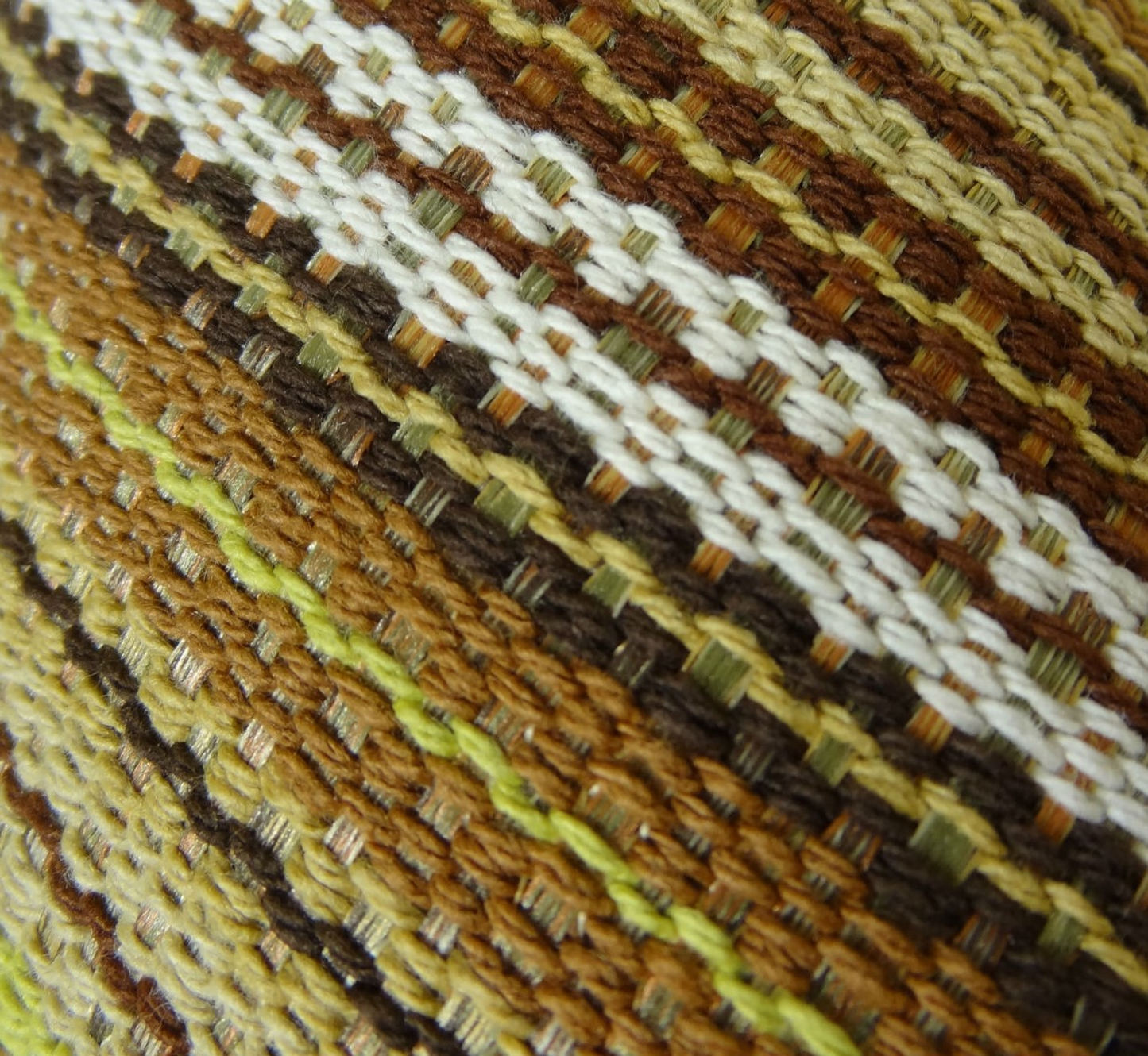 Plutus Lexington Park Cream Green and Brown Handmade Luxury Pillow