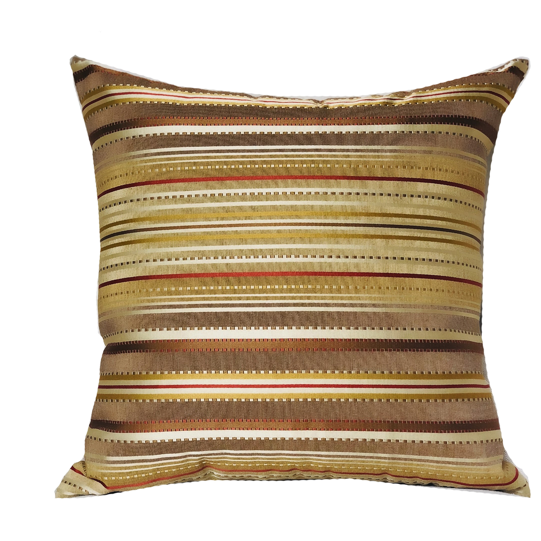 Plutus Macedonia Gold Red and Silver Handmade Luxury Pillow