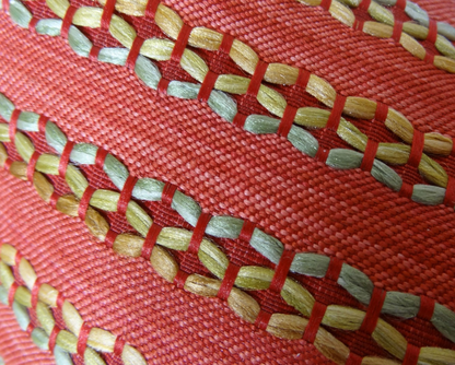 Plutus Carmine Red Handmade Luxury Pillow