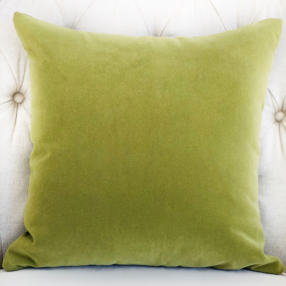 Plutus Pistachio Love Green Handmade Luxury Pillow