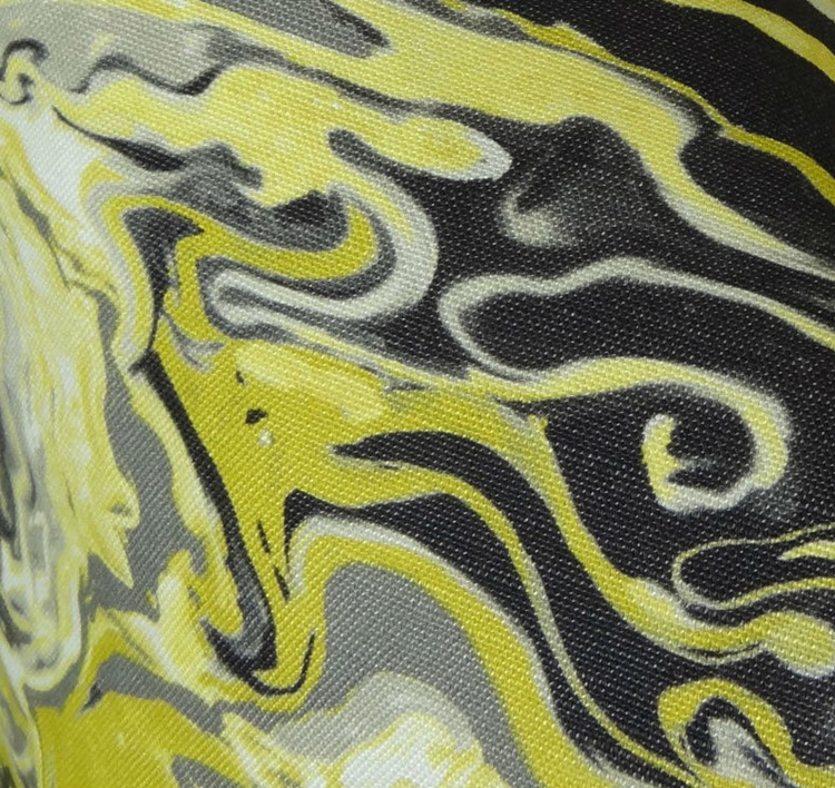 Plutus Marble Onyx Yellow Gray and Black Handmade Luxury Pillow
