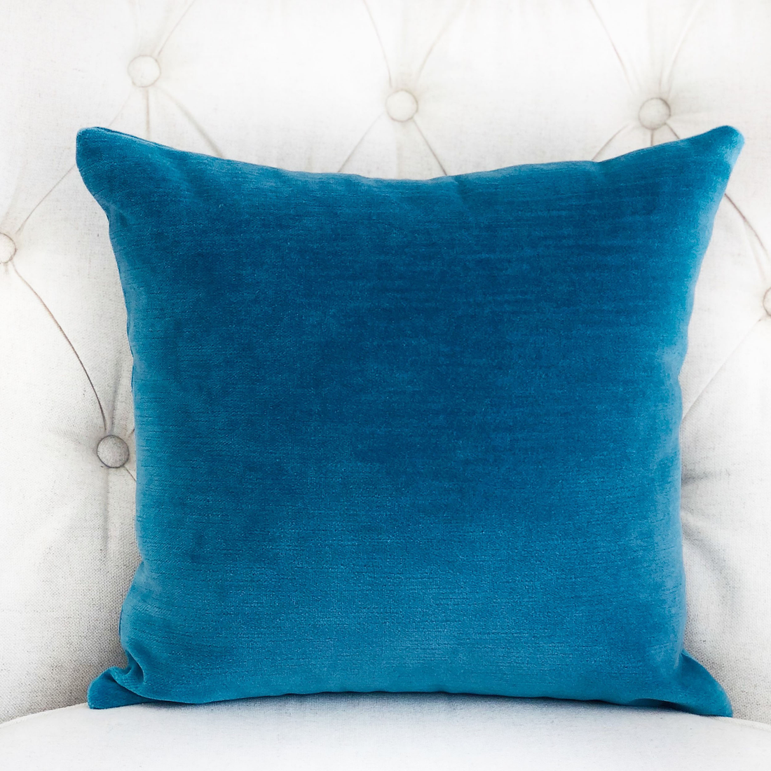Plutus Aqua Dulce Teal Handmade Luxury Pillow