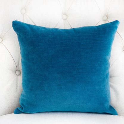 Plutus Aqua Dulce Teal Handmade Luxury Pillow