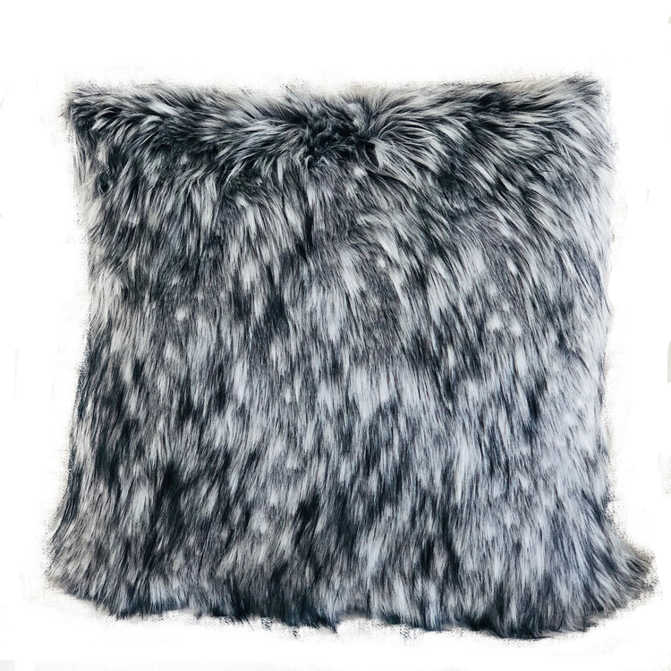 Plutus Siberian Husky Faux Fur Luxury Throw Pillow