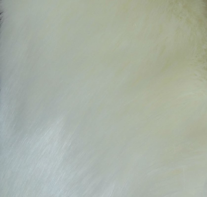 Plutus Arctic Fox White Ivory Faux Fur Throw Pillow