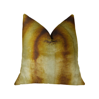 Plutus Chinchilla Gold Beige Faux Fur Throw Pillow