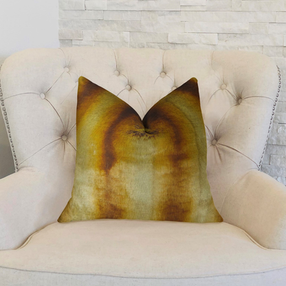 Plutus Chinchilla Gold Beige Faux Fur Throw Pillow