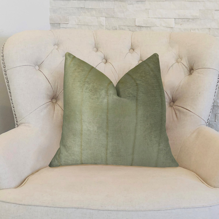 Plutus Mink Ivory Off White Faux Fur Throw Pillow