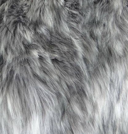 Plutus Wild Gray Wolf Gray White Handmade Luxury Pillow
