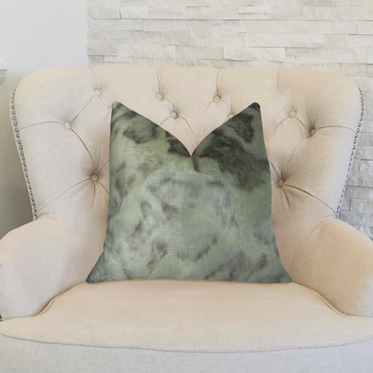 Plutus Rabbit Ivory Gray Faux Fur Luxury Throw Pillow