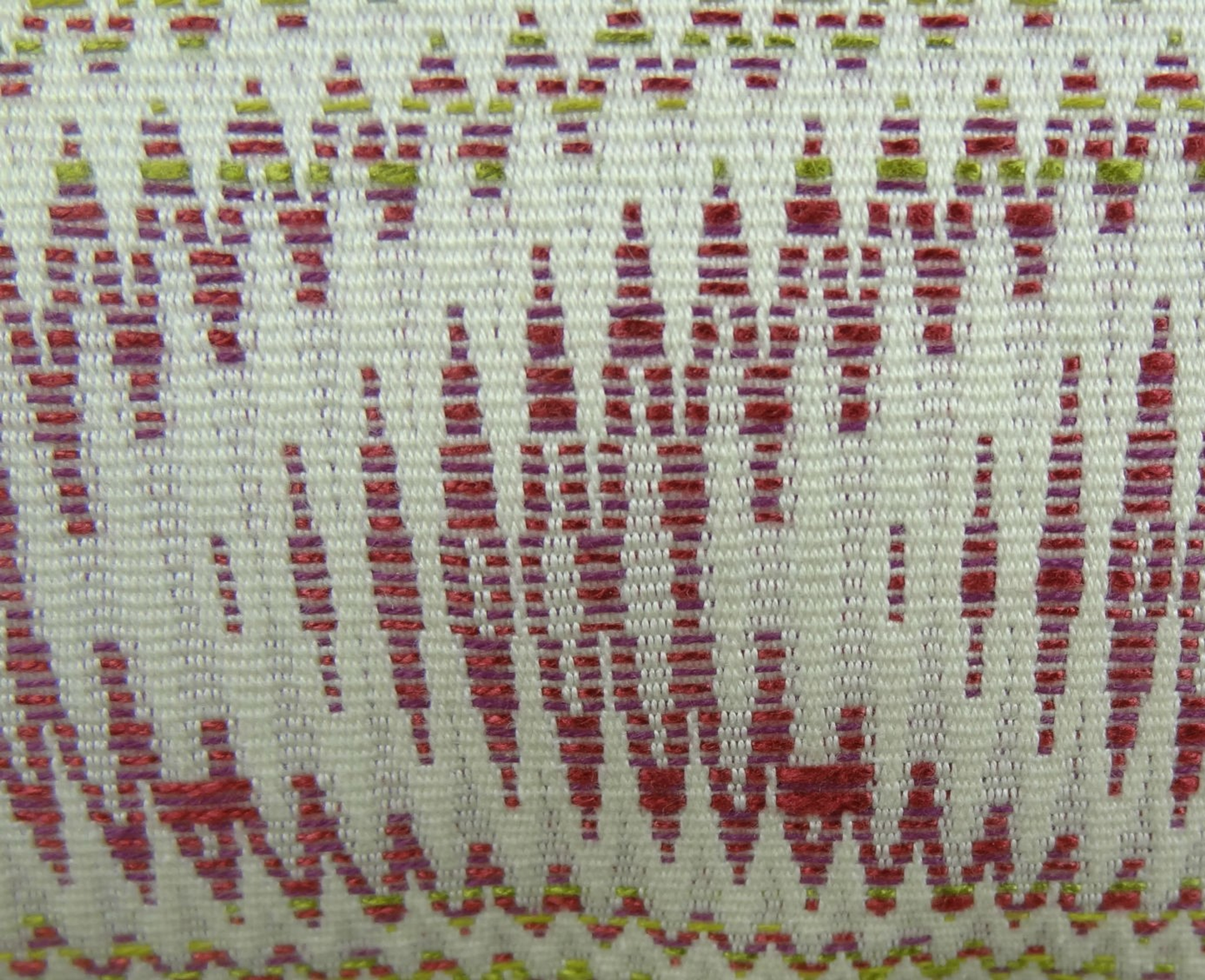 Plutus Sound Waves Beet Citrine Ivory Handmade Luxury Pillow