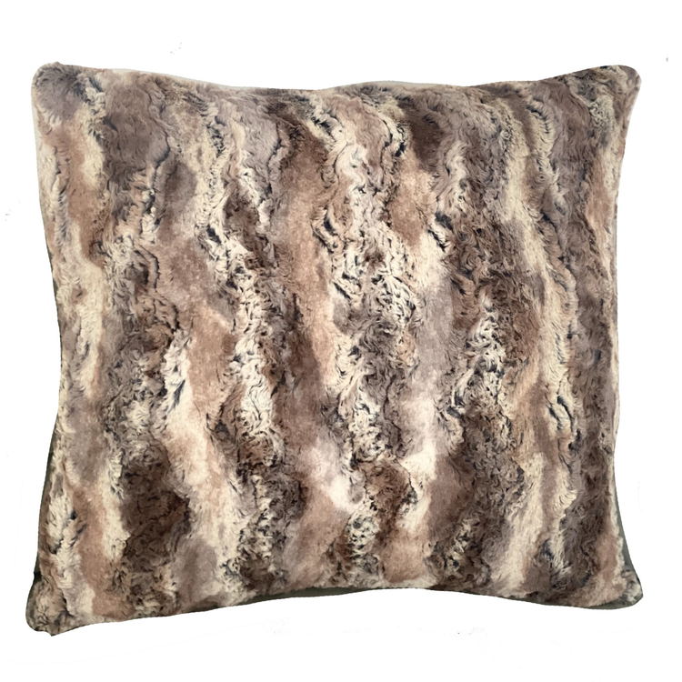 Plutus Brandy Fox Light Brown Gold White Handmade Luxury Pillow