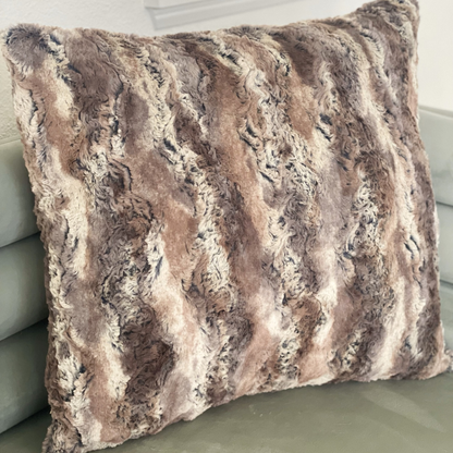 Plutus Brandy Fox Light Brown Gold White Handmade Luxury Pillow