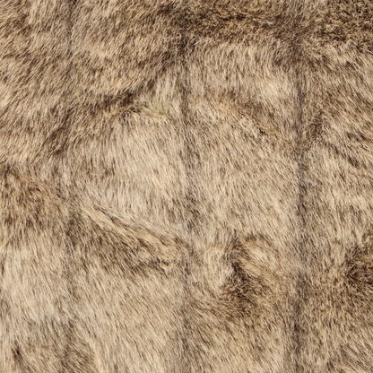 Plutus Frost Mink Light Brown Faux Fur Luxury Throw