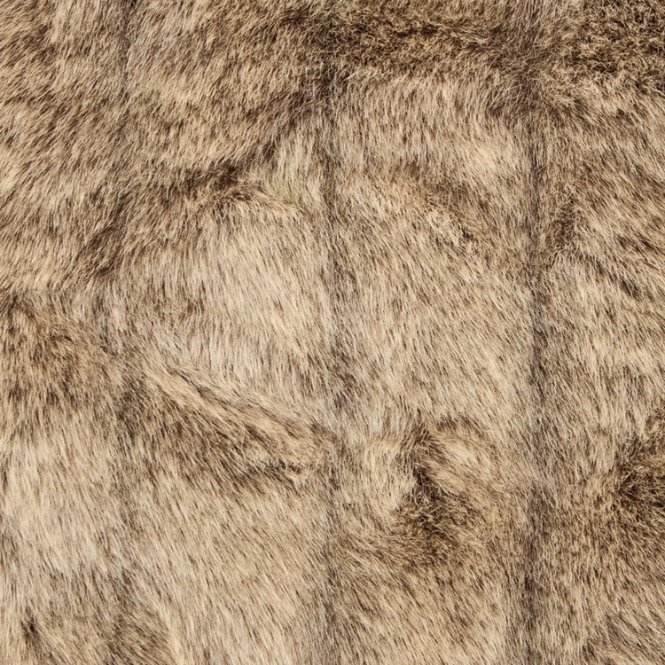 Plutus Frost Mink Light Brown Faux Fur Luxury Throw