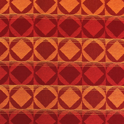 Plutus Celestial Red and Orange Luxury Throw Pillow
