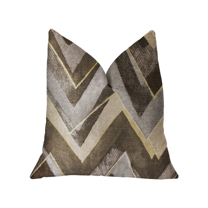 Plutus Badger Cove Brown Luxury Throw Pillow