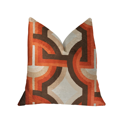 Plutus Delightful Chain Multicolor Luxury Throw Pillow