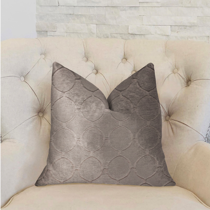 Plutus Moonlight Beige Luxury Throw Pillow