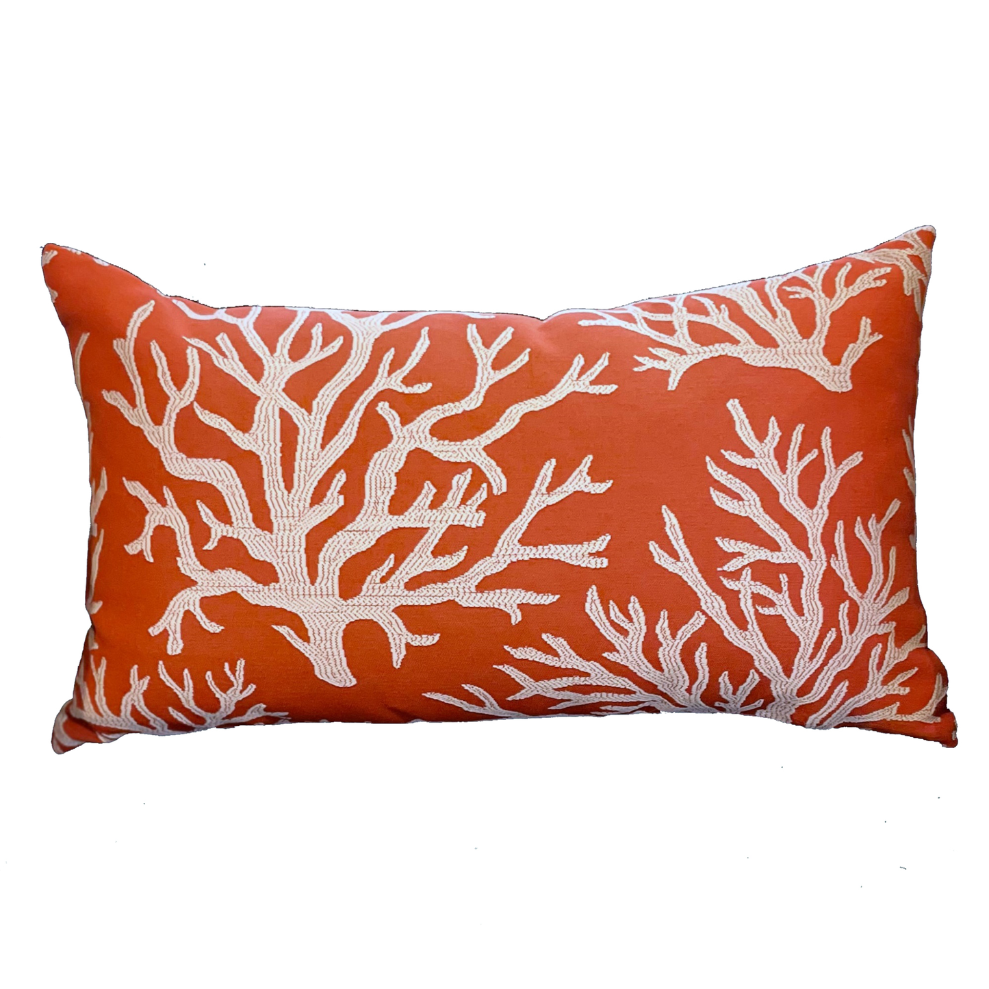 Plutus Berry Crest Vineyard Red and Beige Luxury Throw Pillow