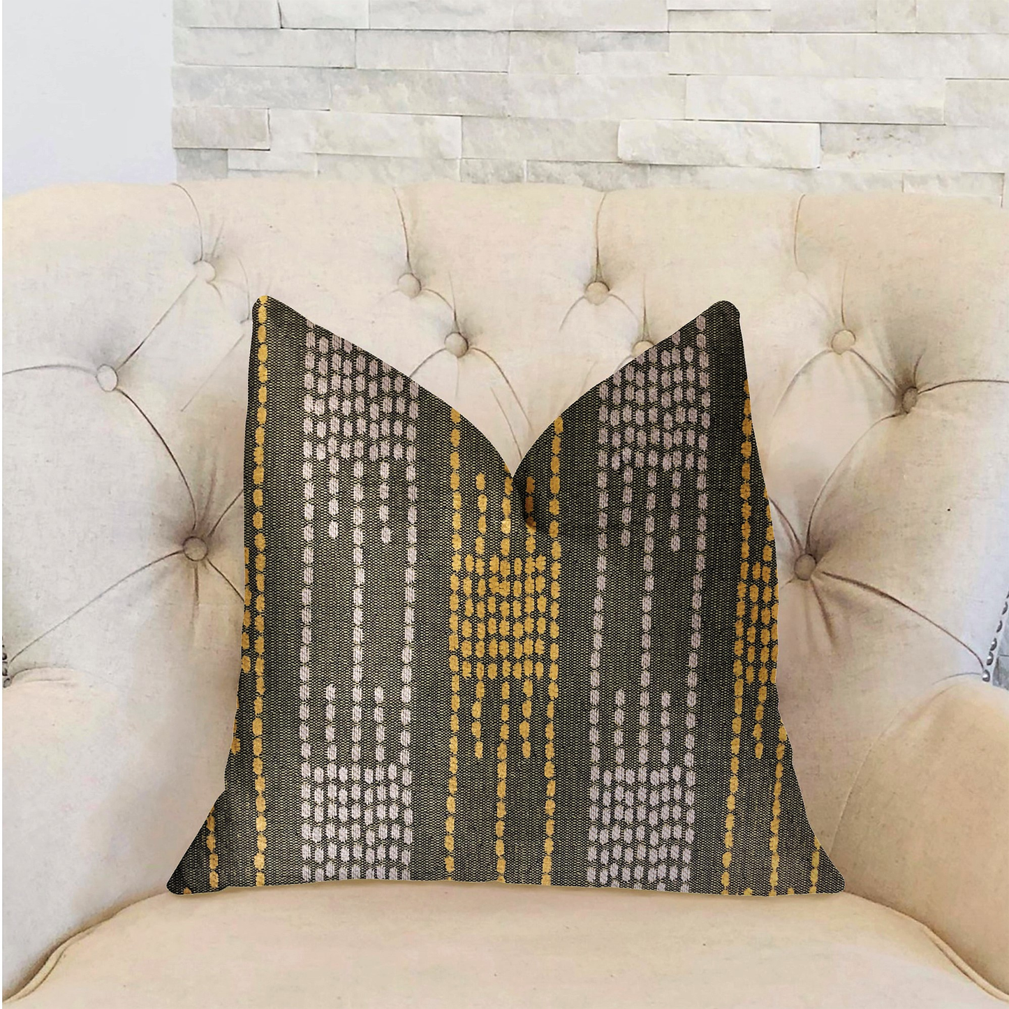 Plutus Capella Green Luxury Throw Pillow