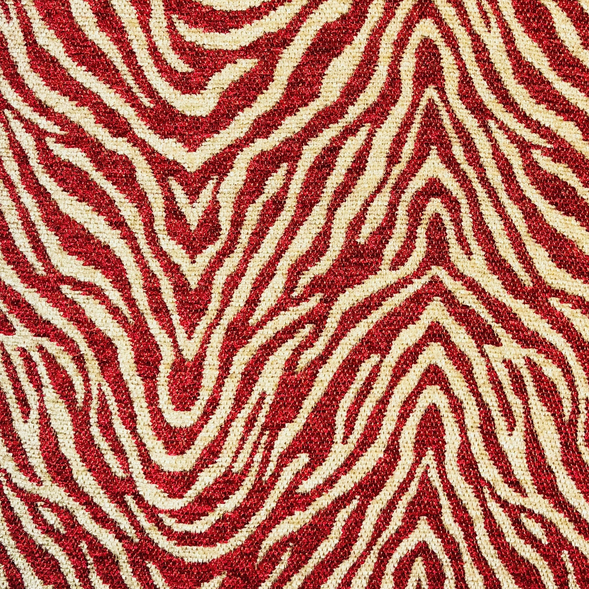 Plutus Oasis Waves Red Luxury Throw Pillow