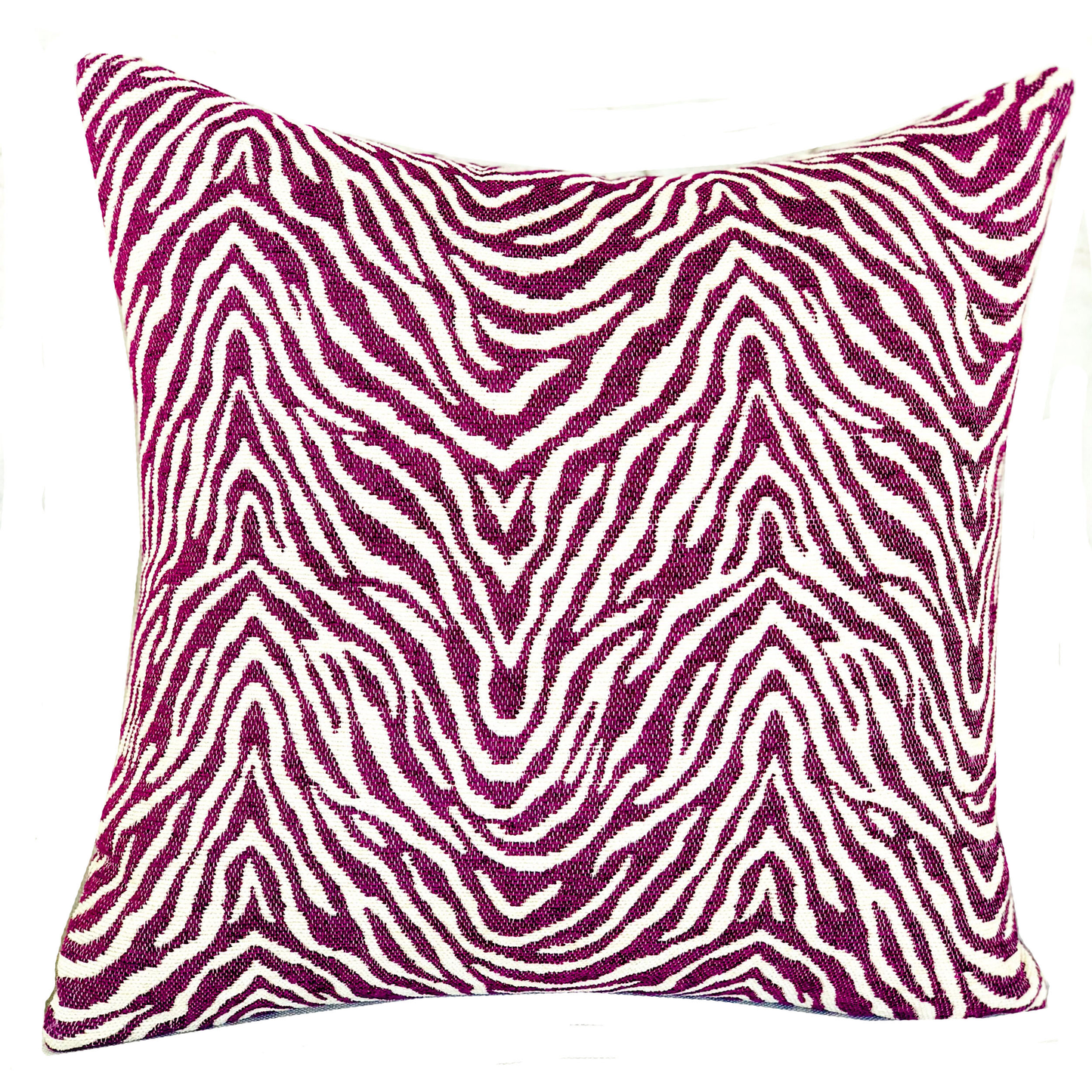 Plutus Oasis Waves Purple and Beige Luxury Throw Pillow