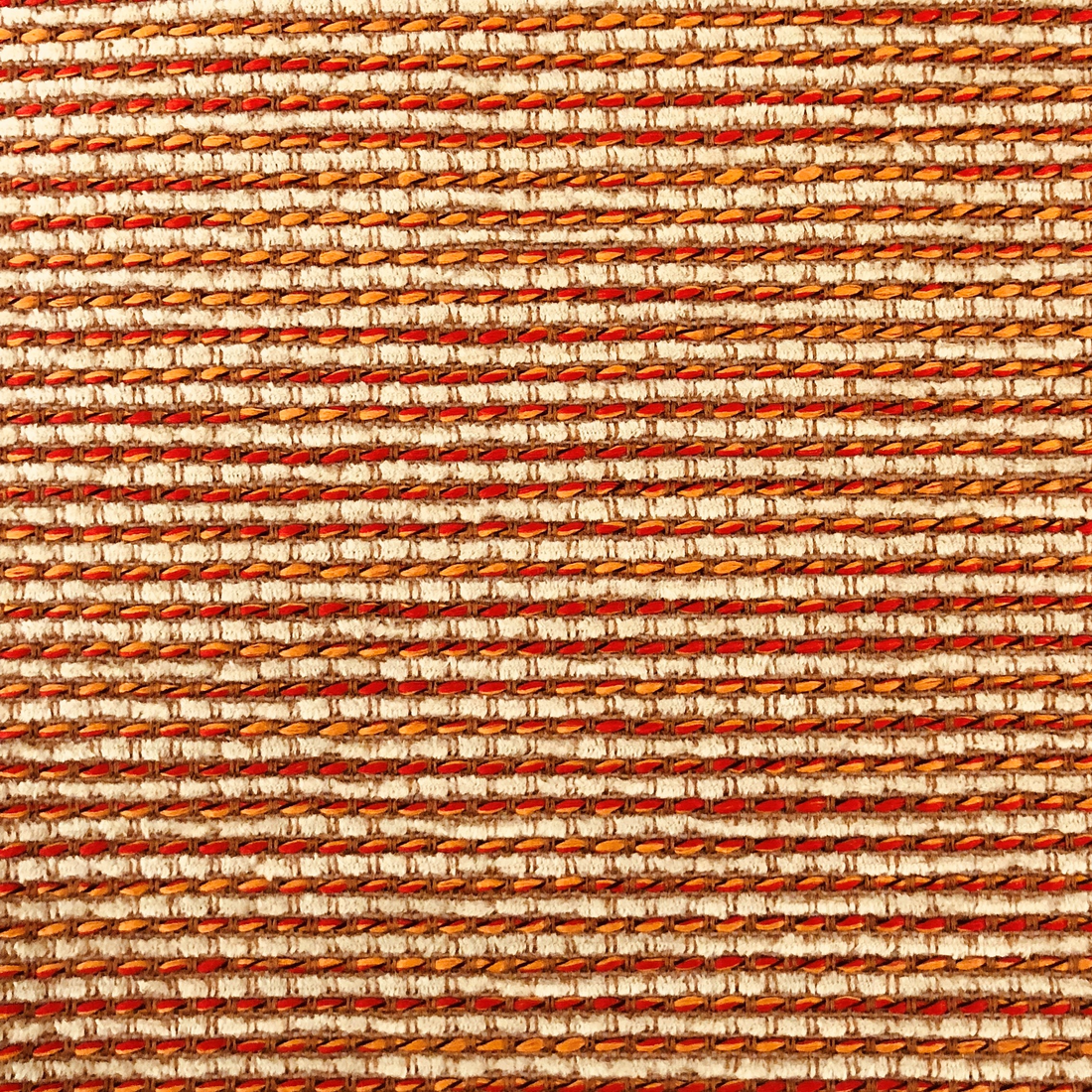 Plutus French Brick Orange and Beige Luxury Throw Pillow
