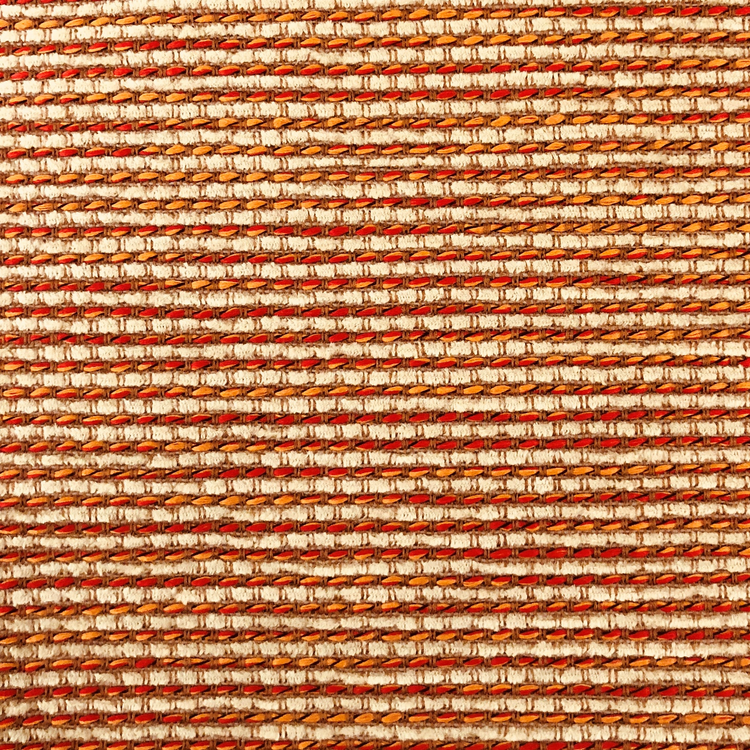 Plutus French Brick Orange and Beige Luxury Throw Pillow