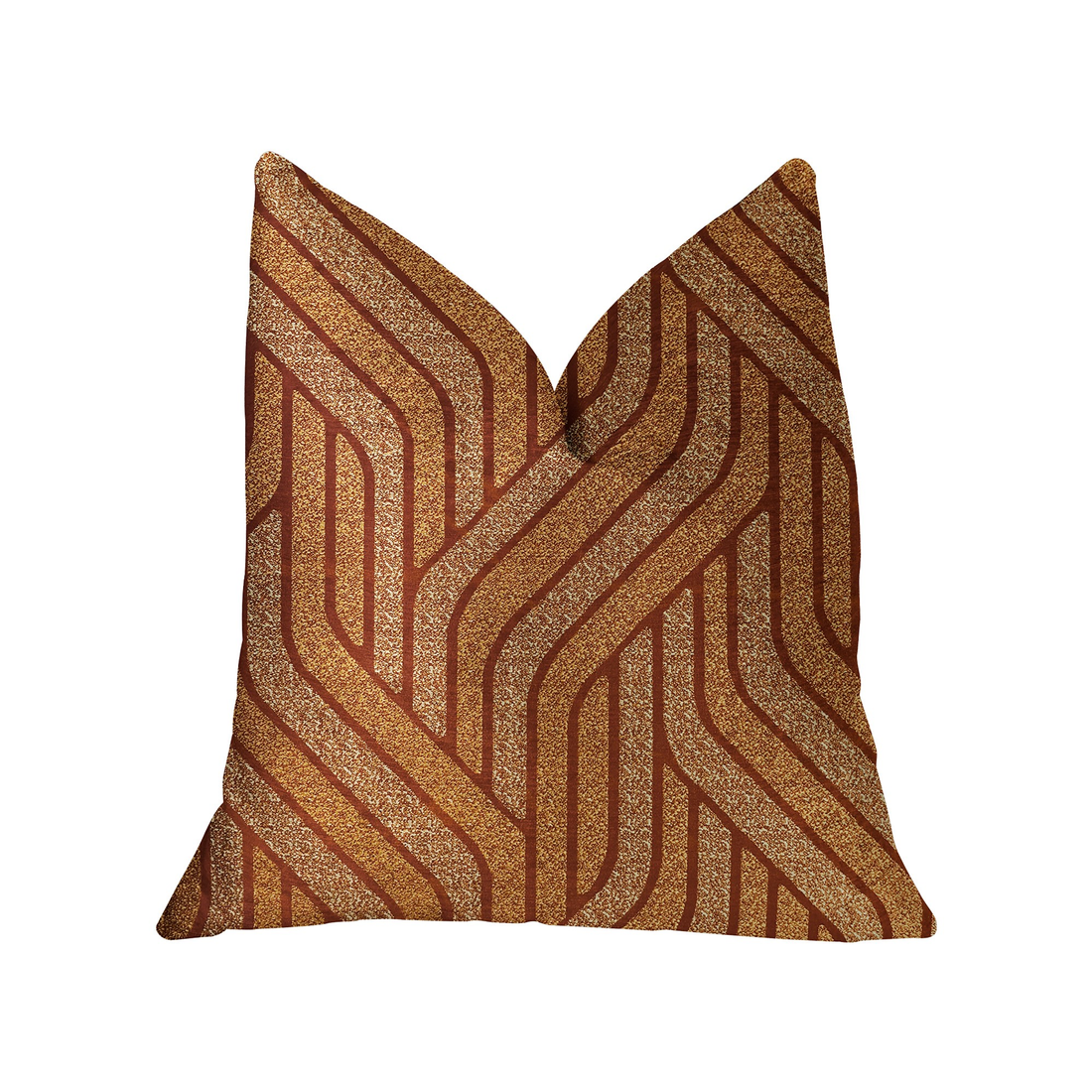 Plutus Twin Overpass Orange Luxury Throw Pillow