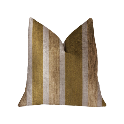 Plutus Golden Tan Lines Gold Luxury Throw Pillow