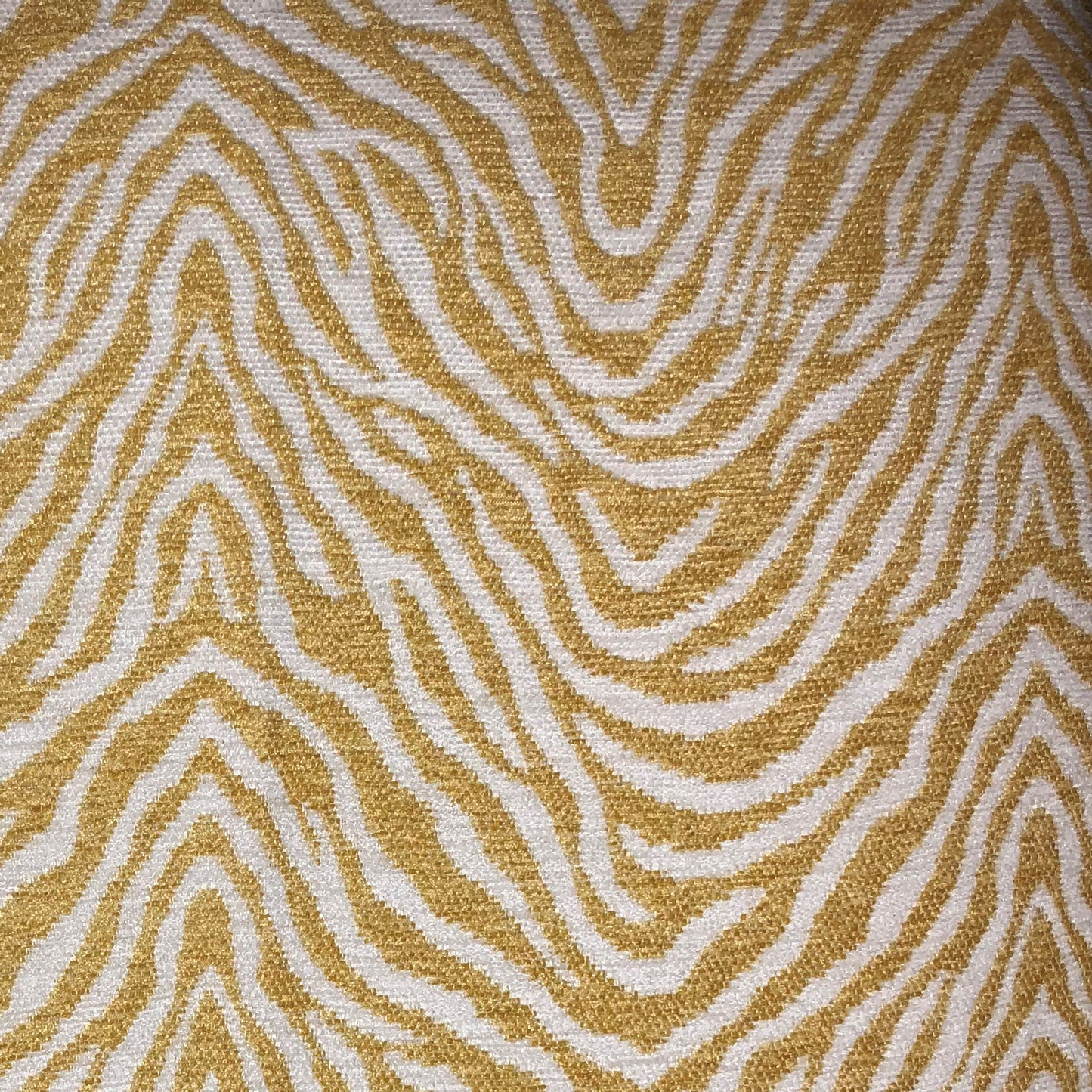 Plutus Oasis Waves Yellow and Beige Luxury Throw Pillow