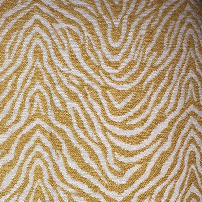 Plutus Oasis Waves Yellow and Beige Luxury Throw Pillow