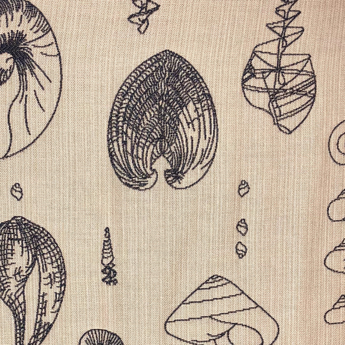 Plutus Seashell Bay Blue and Beige Luxury Throw Pillow