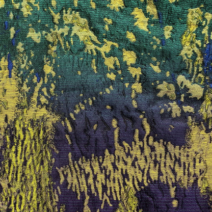 Plutus Emerald Rainforest Green, Yellow and Blue Luxury Throw Pillow