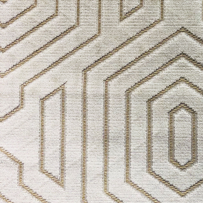 Plutus Pearly Velvet Gray Geometric Luxury Throw Pillow