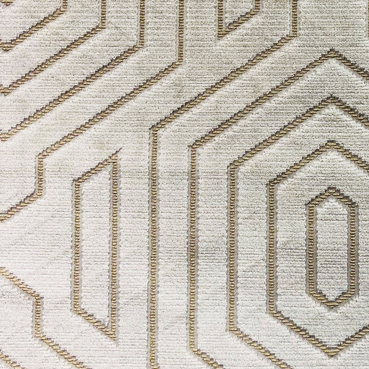 Plutus Pearly Velvet Gray Geometric Luxury Throw Pillow