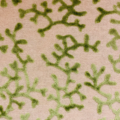 Plutus Sage Reef Apple Green Floral Throw Pillow