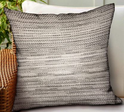 Plutus Silver Lake Weave Luxury Outdoor/Indoor Throw Pillow