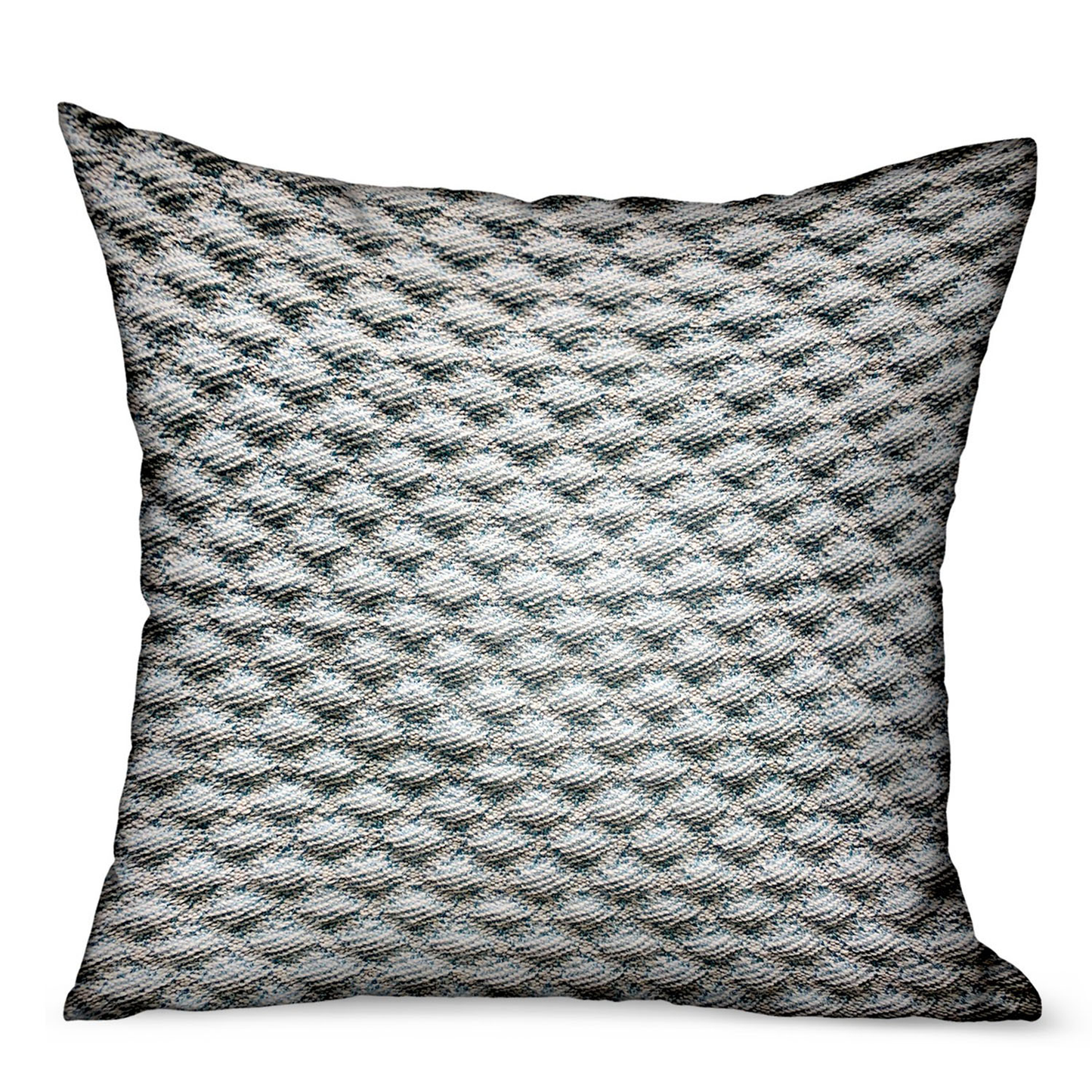Plutus Victorian Charm Blue Dobby Luxury Outdoor/Indoor Throw Pillow
