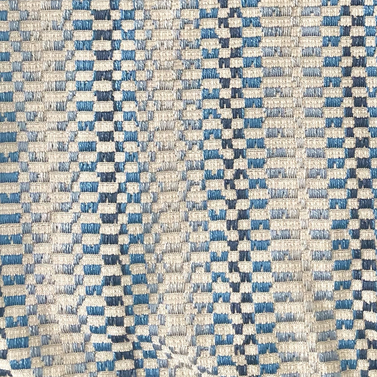 Plutus Garden Tassel Blue Stripes Luxury Outdoor/Indoor Throw Pillow
