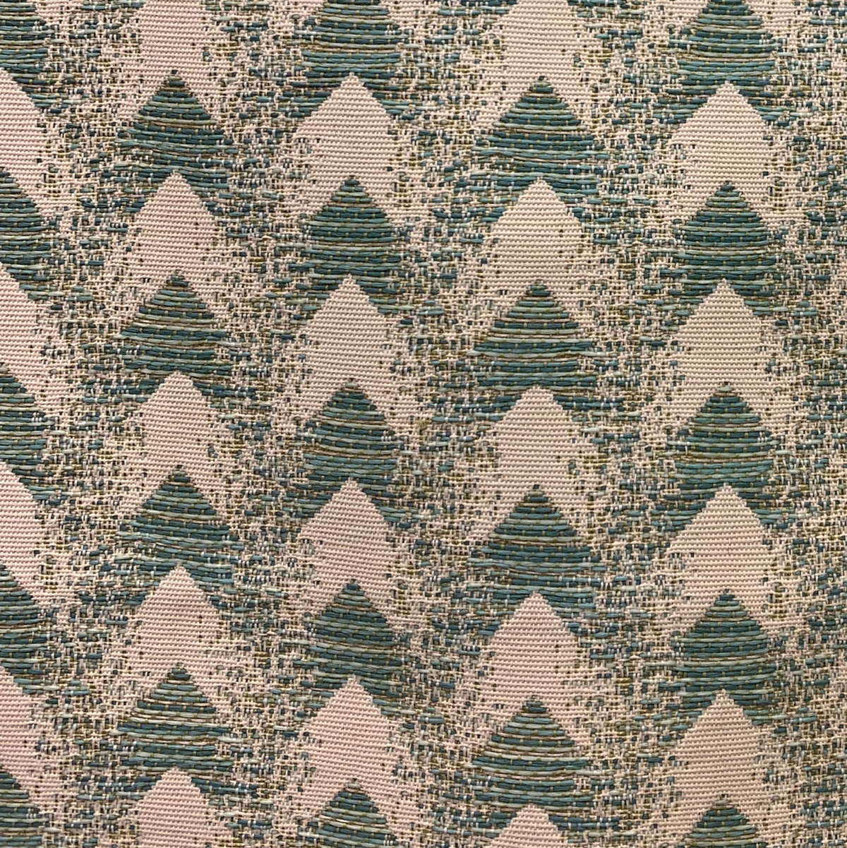 Plutus Forest Jade Sea Green Chevron Outdoor/Indoor Throw Pillow